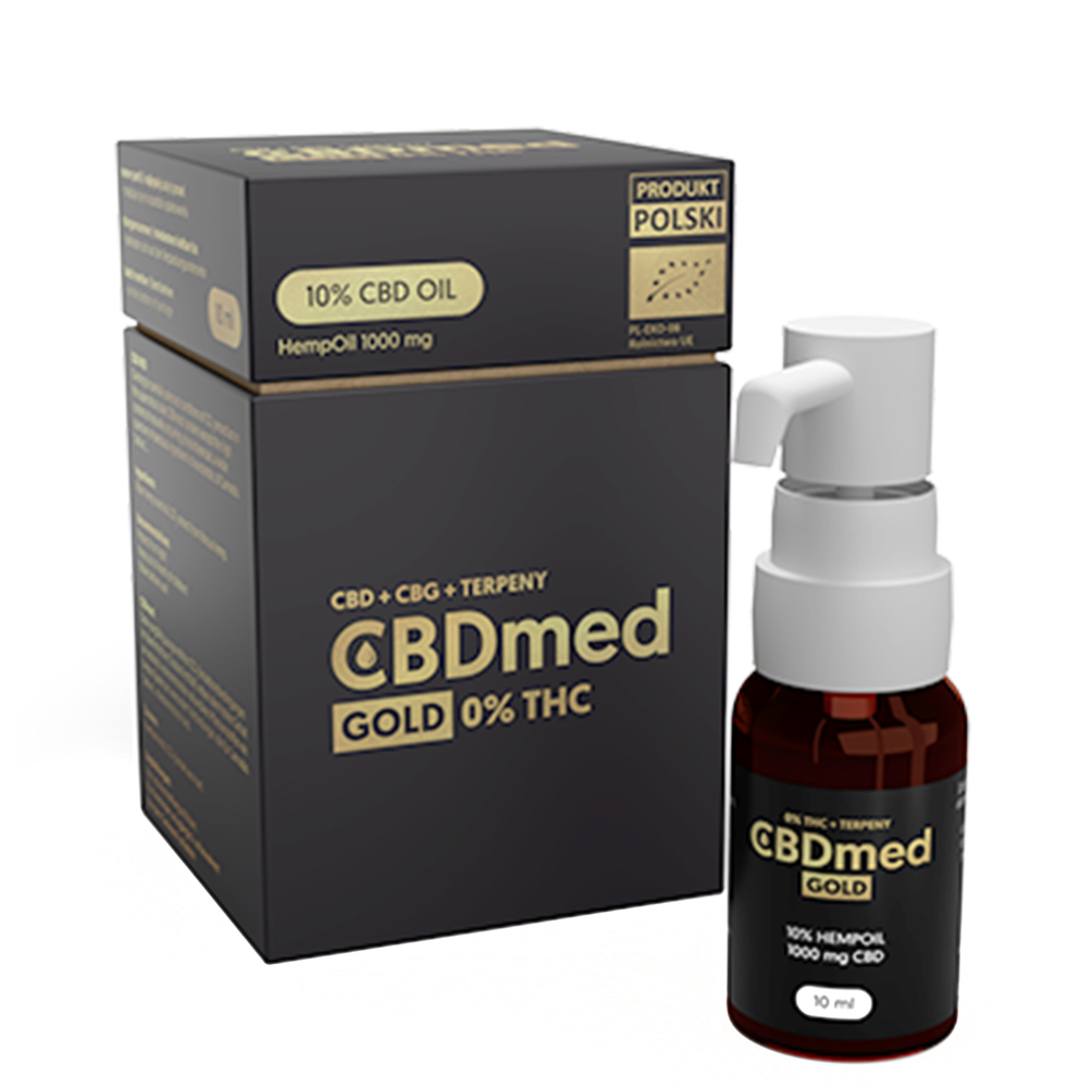 CBDMED Hemp Oil GOLD CBD 10% (1000 mg) + Terpenes