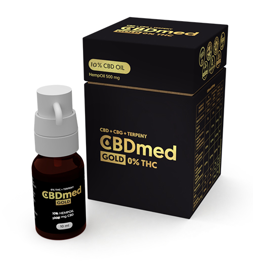 CBDMED Olejek konopny GOLD CBD 10% (1000 mg) + Terpeny_